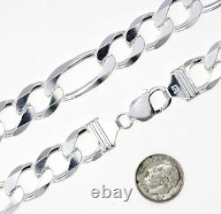 925 Italy SOLID Sterling Silver FIGARO Link Chain Bracelet 7 8 9 10.925