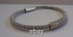 925 STERLING SILVER DESIGNER MICRO PAVE ITALIAN BRACELET With 3 CT LAB ACCENTS