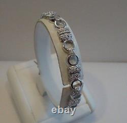 925 STERLING SILVER FINE TENNIS BRACELET With 2.50 CTS LAB CREATED DIAMOND/ 7'