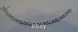 925 STERLING SILVER FINE TENNIS BRACELET With 2.50 CTS LAB CREATED DIAMOND/ 7'
