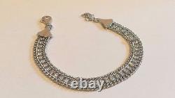 925 STERLING SILVER ITALIAN TENNIS BRACELET With 3.50 CT SIMULANT DIAMOND 8'