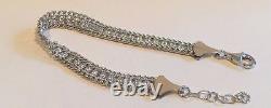 925 STERLING SILVER ITALIAN TENNIS BRACELET With 3.50 CT SIMULANT DIAMOND 8'