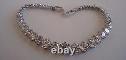 925 STERLING SILVER LADIES TENNIS BRACELET With 15 CTS LAB CREATED DIAMOND / 8'