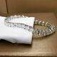 925 Silver 7ct Round Cut Simulated Diamond Solid Tennis Bracelet 7.25