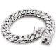 925 Sterling Silver 12mm Cuban Link Chain Bracelet 7-10 For Men Boys Women