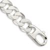 925 Sterling Silver 16mm Curb Link Chain Bracelet