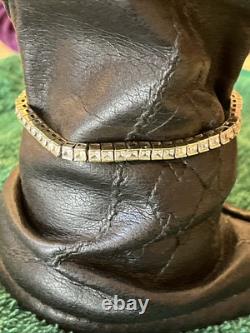 925 Sterling Silver 7.5 Tennis Bracelet With Cz Stones & Safety Catch