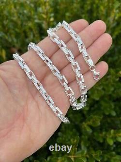 925 Sterling Silver 7.5mm Triangle Rolo Hermes Link Chain Necklace Or Bracelet