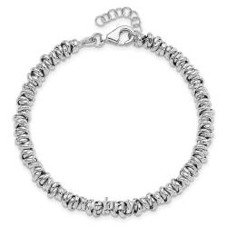 925 Sterling Silver 7 inch 1 inch Chain Bracelet