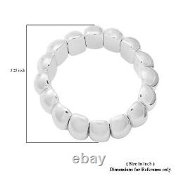 925 Sterling Silver Beaded Statement Bracelet Jewelry Gift for Women Size 6.75