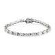 925 Sterling Silver Bracelet Jewelry Made With Finest Cubic Zirconia Ct 24.4