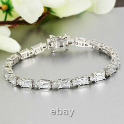 925 Sterling Silver Bracelet Jewelry Made with Finest Cubic Zirconia Ct 24.4