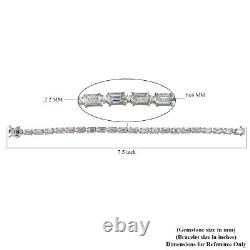 925 Sterling Silver Bracelet Jewelry Made with Finest Cubic Zirconia Ct 24.4