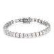 925 Sterling Silver Bracelet Made With Finest Cubic Zirconia Size 7.5 Ct 26.3