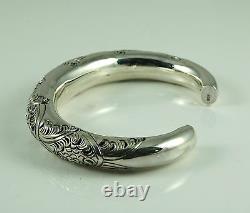 925 Sterling Silver Cuff Bracelet 36.6g