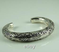 925 Sterling Silver Cuff Bracelet 36.6g