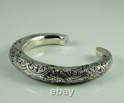 925 Sterling Silver Cuff Bracelet 36.6g