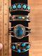 925 Sterling Silver Cuff Bracelet Lot Native Am Rb Sh Turquoise & Multi Stone