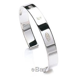 925 Sterling Silver Feature Hallmarked Men's Torque Bangle Solid Heavy 28.5g UK
