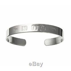 925 Sterling Silver Feature Hallmarked Men's Torque Bangle Solid Heavy 28.5g UK