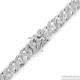 925 Sterling Silver Iced Out Mens Miami Cuban Bracelet