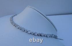 925 Sterling Silver Ladies Tennis Bracelet Simulated Diamonds / 7'' Long/elegant