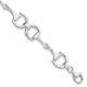 925 Sterling Silver Link 7.5 Inch Chain Bracelet