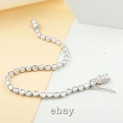 925 Sterling Silver Natural White Polki Diamond Tennis Bracelet Size 7 Ct 2