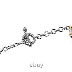 925 Sterling Silver Rainbow Moonstone Link Bracelet Jewelry Size 6.5 Ct 18.4