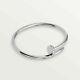 925 Sterling Silver Round 0.24 Ct Real Moissanite Bangel Bracelet Gift For Women