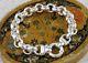 925 Sterling Silver Round Chunky Large Rolo Links Belcher Bracelet 8 Inches