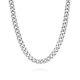 925 Sterling Silver Solid 7mm Cuban Curb Chain Necklace, Mens Silver Bracelet