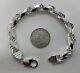 925 Sterling Silver Solid Handmade Rope Bracelet 9mm In 8, 9&10 Free Shipping