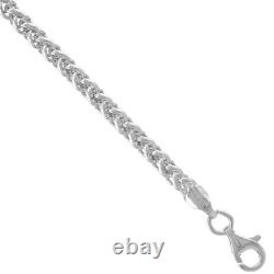 925 Sterling Silver Spiga Wheat Chain Necklace Bracelet Men Women 4.5mm 7 30