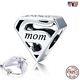 925 Sterling Silver Super Mom Mama Pandora Charm Bead Bracelet Diy Mothers Day