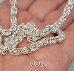 925 Sterling Silver Turkish Chain High Quality Necklace Bracelet 4mm Size 730