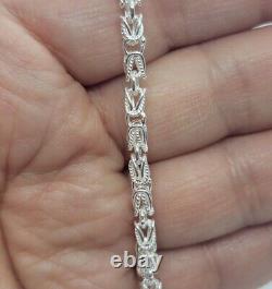 925 Sterling Silver Turkish Chain High Quality Necklace Bracelet 4mm Size 730