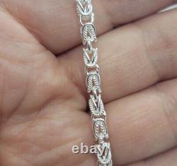 925 Sterling Silver Turkish Chain High Quality Necklace Bracelet 4mm Size 730