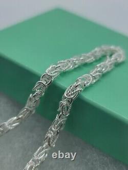 925 Sterling Silver Turkish Chain High Quality Necklace Bracelet 4mm Size 730