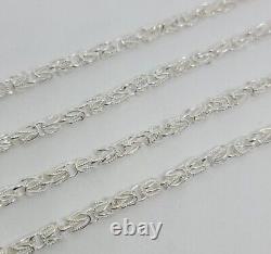 925 Sterling Silver Turkish Chain High Quality Necklace Bracelet 4mm Size 730