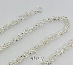 925 Sterling Silver Turkish Chain High Quality Necklace Bracelet 4mm Size 730