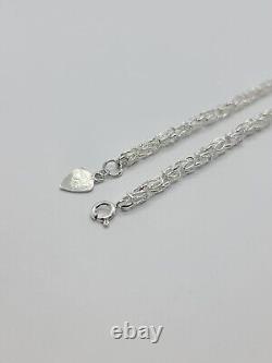 925 Sterling Silver Turkish Chain High Quality Necklace Bracelet 4mm Size 730