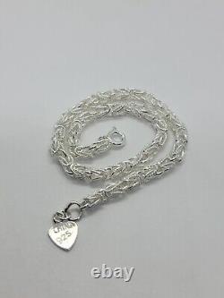 925 Sterling Silver Turkish Chain High Quality Necklace Bracelet 4mm Size 730