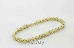 925 Yellow Sterling Silver 12 Ct Round Cut Simulated Diamond Tennis Bracelet