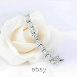 9Ct Round Cut VVS1 Diamond 4 mm Bolo Womens Bracelet In 14k White Gold Finish