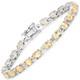 9.03 Carat Genuine Citrine. 925 Sterling Silver Bracelet