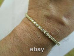 9 CT 14K Yellow Gold Over New Women's Special Diamond Tennis Bracelet 7.50 Inch