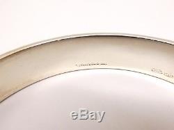 Auth Tiffany & Co Sterling Silver ATLAS Bangle Bracelet + Box T&CO 1995
