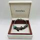 Authentic Pandora Sterling Silver 925 Ale 7 In Bracelet 9 Charms With Box