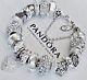 Authentic Pandora Sterling Silver Bracelet A Love Story! With European Charms